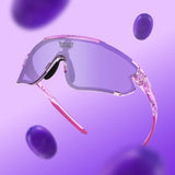 Losreyes Elevate sunglasses in Grape purple, surrounded by plump grapes and vibrant