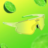 Losreyes Elevate sunglasses in Lime green, bursting with lime slices and citrus splash.