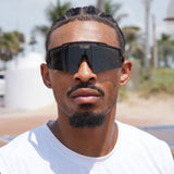 Serious baller in LosReyes Prime Polarized black lens sunglasses – clean, competitive, and built for movement