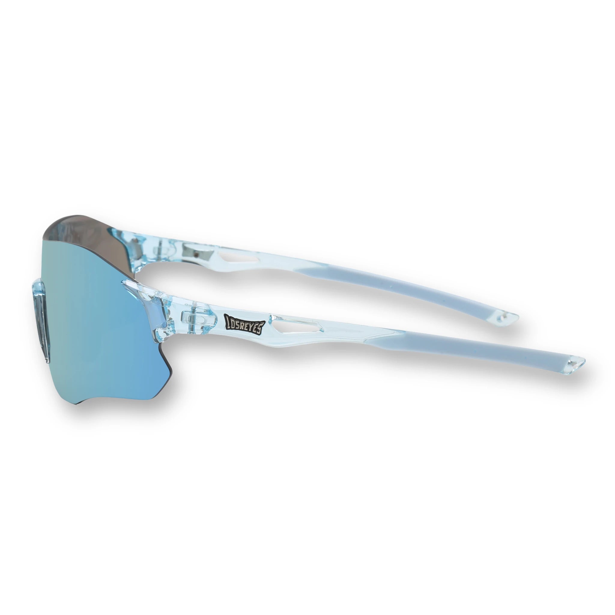 EDGE OCEAN blue lightweight performance running sunglasses side view