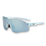 EDGE OCEAN blue lightweight performance running sunglasses side view
