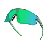 Hero view of LosReyes Elevate Collection Cactus green sports sunglasses featuring iridium shield lens, sleek wrap frame, and UV400 performance protection