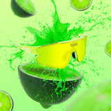 Losreyes Elevate sunglasses in Lime green, bursting with lime slices and citrus splash.