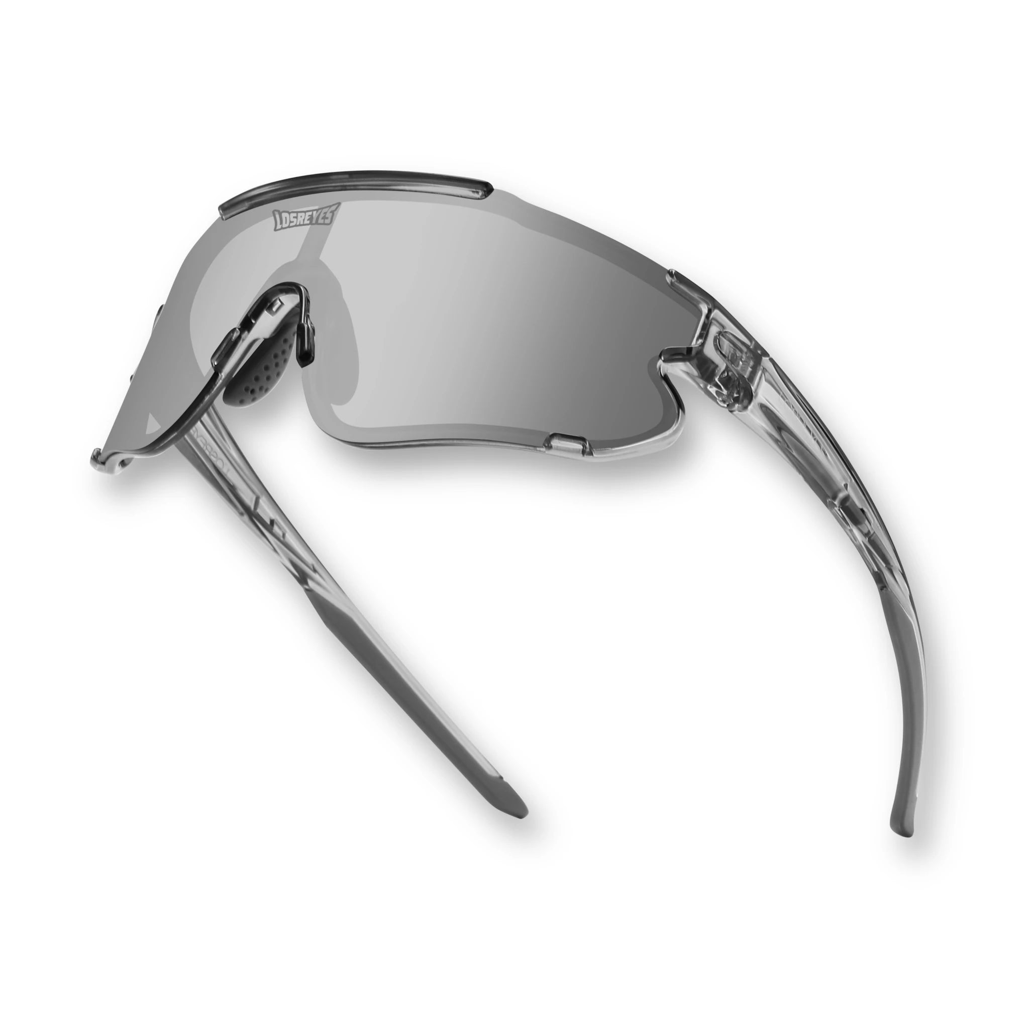 Hero view of LosReyes Elevate Collection Marshmallow sports sunglasses featuring sleek iridium shield lens, aerodynamic wraparound fit, and UV400 performance protection