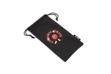 Mars inspired design from LosReyes Galaxy Collection on black sunglasses pouch.