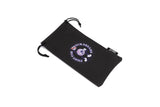Mercury inspired design from LosReyes Galaxy Collection on black sunglasses pouch