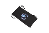 Neptune inspired design from LosReyes Galaxy Collection on black sunglasses pouch