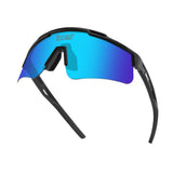 Hero angle of LosReyes Prime Polarized Blue performance sunglasses with gradient mirrored lenses, built for active athletes and outdoor workouts.
