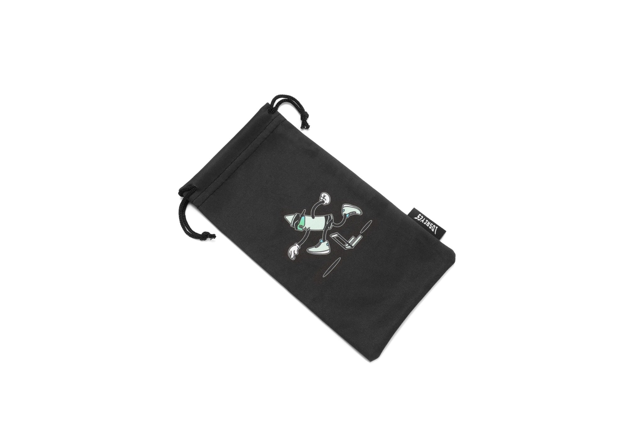 Track & field crayon character on a LosReyes microfiber case – perfect blend of performance and streetwear vibe