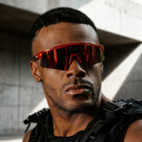 LosReyes Jurassic T-Rex red polarized mirrored sunglasses — durable athletic eyewear made for high-intensity workouts and streetwear crossover style