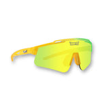 PRIME YOUTH Banana kids sports sunglasses under $50 from the Candy Collection with yellow UV400 lens, lightweight TR90 frame, and secure no-slip fit for ages 3–12.